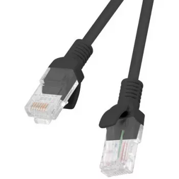 Lanberg PCU5-20CC-0025-BK Cat.5e UTP patchkabel, 0,25 m, Zwart, 10-pack