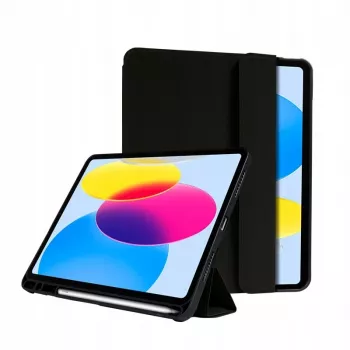 Crong FlexFolio CRG-FXF-IPD109-BLK folio-hoes voor iPad 10.9 (2022) / iPad 11 (2025), 27,7 cm (10,9 inch), met Apple Pencil-houder, zwart