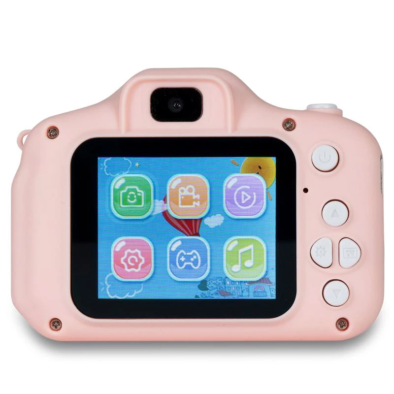 Kinderdigitale camera DENVER KCA-1340RO — compact 85 g, roze