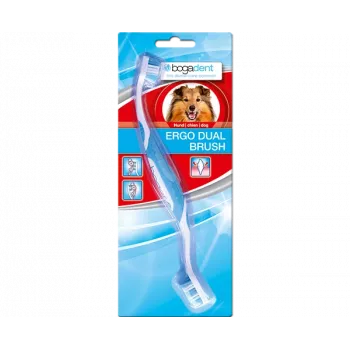 BOGAR Bogadent Ergo Dual Brush Mini dubbelzijdige tandenborstel voor honden, 1 st.