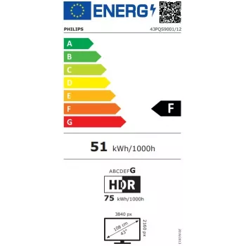 Philips 43PQS9001/12 43 inch 4K UHD LED smart-tv met Dolby Vision en Dolby Atmos