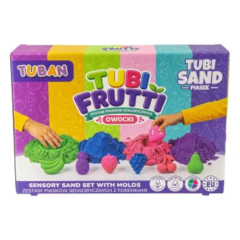 TUBAN Sensory Sand - Tubi Frutti set 1 kg multicolor fruitgeur