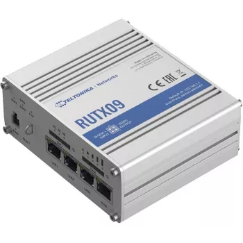Teltonika RUTX09 Industrial 4G LTE-A Cat 6 cellulaire router met 4-poorts Gigabit switch, Dual SIM, GNSS