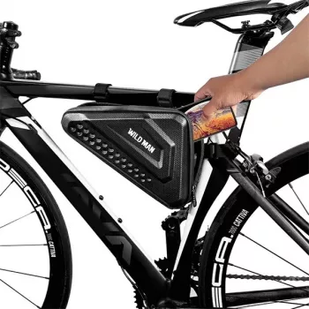 WILDMAN ES19 1L fiets bovenbuistas zwart