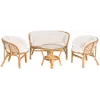 4Living Bahama outdoor loungeset 4-delig lichtgrijs