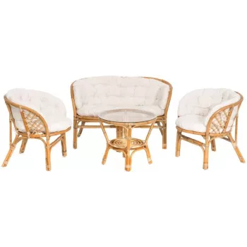 4Living Bahama outdoor loungeset 4-delig lichtgrijs
