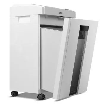 Deli E9952 cross-cut papiervernietiger, 10 vel, 21L, zwart