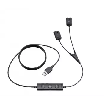 Yealink USB/QD trainer-kabel voor YHS-serie (USB naar QD) - zwart