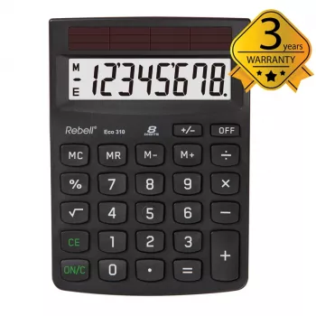 Rebell Eco 310 desktoprekenmachine zwart