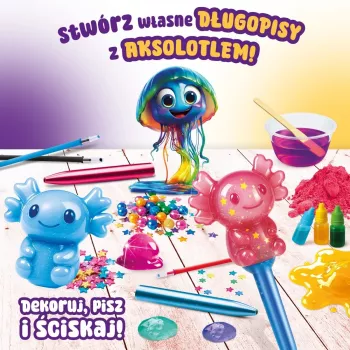 LISCIANI Slumi Squishy Pens - assortiment novelty balpennen met stressverlagend opzetstuk, zwarte inkt, 0,7 mm medium punt, verpakking met 1 stuk