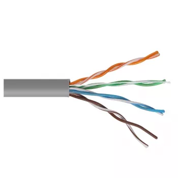 MACLEAN MCTV-579 Cat 5e UTP CCA netwerkkabel 100m grijs