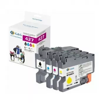 G&G compatibele inktpatroonset voor Brother LC-427 - zwart, cyaan, magenta, geel (GP-B427BKCMY-4P)