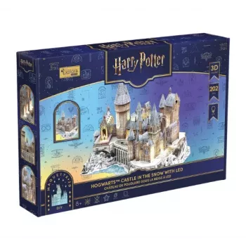 CubicFun 3D-puzzel Harry Potter Zweinstein Kasteel in de sneeuw met LED