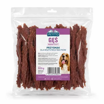 PETITTO zachte ganzenfilets voor honden 500g