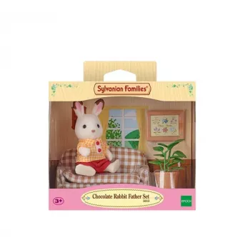 Sylvanian Families chocoladekonijn vader woonkamer-set