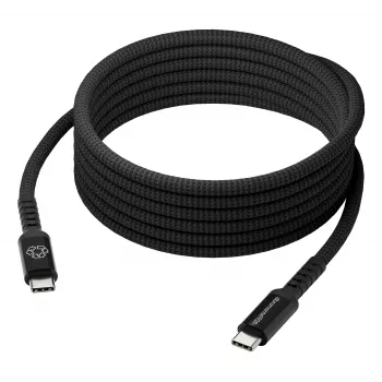 dbramante1928 Copenhagen USB-C naar USB-C gevlochten kabel 1m zwart