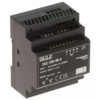 GLP schakelvoeding DL2-100-48-U | 100,8 W 48 V DIN-rail industriële voeding