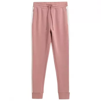 4F dames trainingsbroek met taps toelopend been in powder coral H4Z21 SPDD013 65S