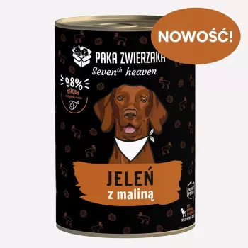 Paka Zwierzaka Seventh Heaven hert met framboos 400g natvoer voor honden