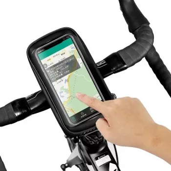 WILDMAN Bike Holder Case S E1 1L zwart – compacte fietsframetas met klittenbandsluitingen
