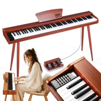 V-TONE BL-130 digitale piano console bruin 88 toetsen graded hammer action