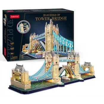 Cubic Fun 3D-puzzel Tower Bridge met LED