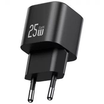 USAMS 25W GaN USB-C snellader - wit