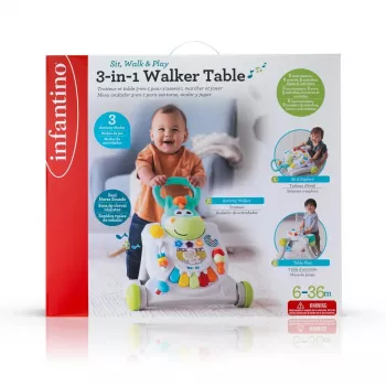 B-KIDS Pusher 3-in-1 paard Infantino Grow-with-Me activiteitenrijder