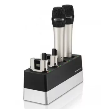 SENNHEISER CHG 4N EU, 4-voudige oplader voor SL Handheld en SL Bodypack, IPv4/6 netwerkcompatibel, inclusief voeding