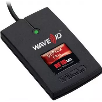 RF IDeas WAVE ID Plus Keystroke RA FactoryTalk V2 zwart opbouwlezer