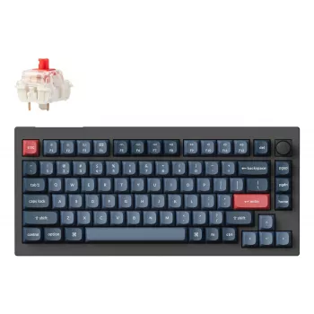 Keychron V1 Max RGB - US-layout - hot-swappable Gateron Jupiter Red draadloos toetsenbord