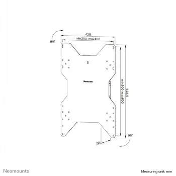 NEOMOUNTS flatscreen-wandhouder (zwenkbaar) 1 scherm zwart