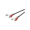 Microconnect AUDCH3 audiokabel 3 m 2 x RCA zwart