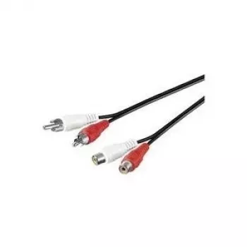 Microconnect AUDCH3 audiokabel 3 m 2 x RCA zwart
