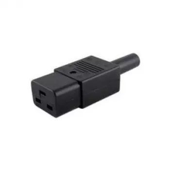 Microconnect C19PLUG-netkabel, Zwart, C19 koppeling