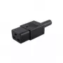 Microconnect C19PLUG-netkabel, Zwart, C19 koppeling