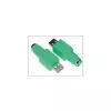 Kabeladapter Microconnect USBAPS2F USB naar PS/2 groen