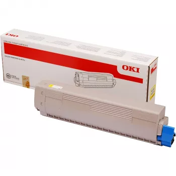 OKI 45862837 (MC853/873/883) tonercartridge, 7.300 pagina's, geel