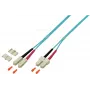 EFB Elektronik O0318.1 Duplex SC-SC OM4 glasvezel-patchkabel, 1 m, violet