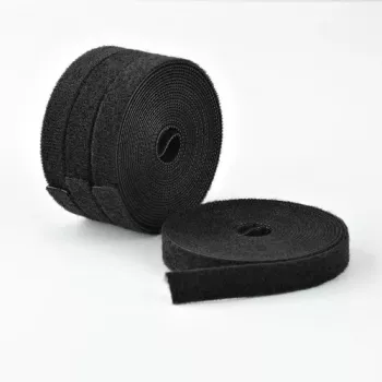 StarTech.com klittenbandrol - 4,6 m - zwart (4-pack)