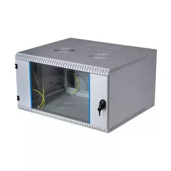 EFB 19 inch wandbehuizing 12U, draaibaar, 2-delig, RAL 7035, diepte 500 mm