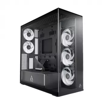 ARCTIC Xtender VG Midi Tower pc-behuizing, ATX, Zwart, helder glas