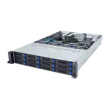 Giga Computing GigaByte R263-S30-AAH2 2U rackserver barebone, Intel 5e/4e generatie, 12x 3,5/2,5-inch schijfposities, 2x 1300W voeding