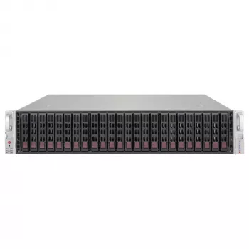 Supermicro SC216 BE1C-R609JBOD 2U 24x2,5 inch Hot-Swap SAS3 JBOD behuizing met 2x600W redundante voedingen