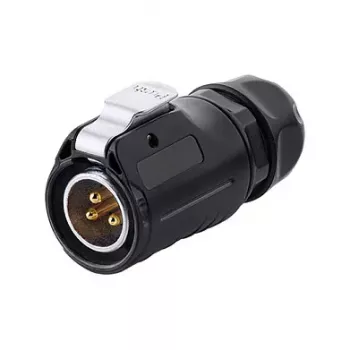 GoodConnections IC01-20P301 industriële connector S1 Power, 3-polige stekker, M20, kliksluiting, soldeeraansluiting, IP65/66