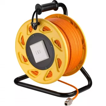 Goobay Draagbare RJ45 Cat 7A S/FTP Kabelhaspel 90m