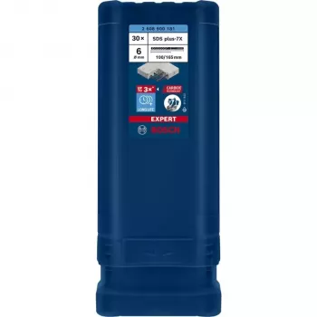 BOSCH EXPERT SDS plus-7X hamerboor 6mm 100mm werklengte 30-delige set