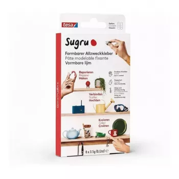 TESA Sugru vormbare alleslijm 8-pack wit