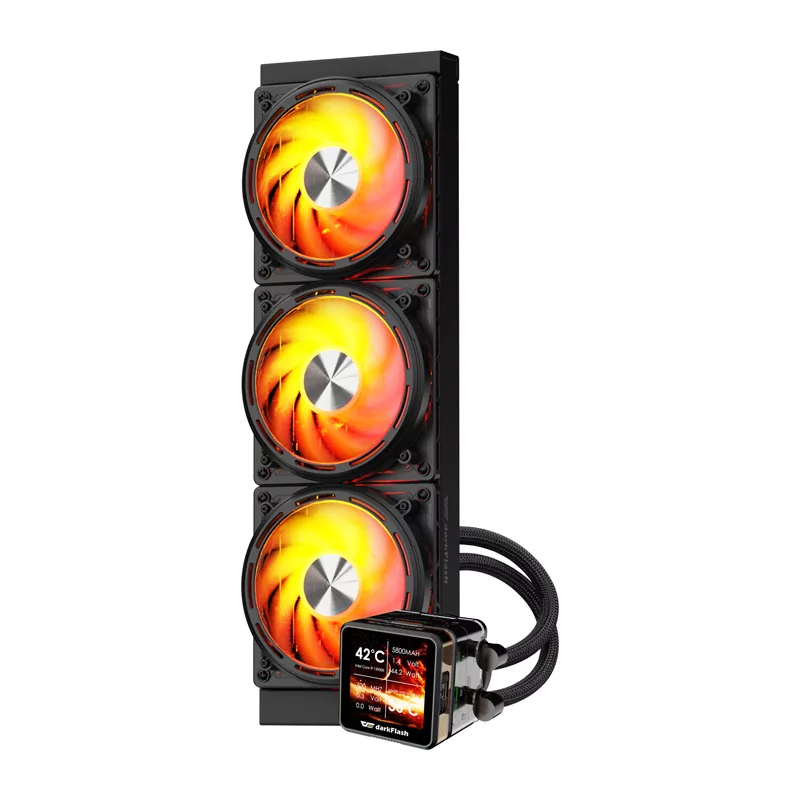 Darkflash DE360 CPU-waterkoeling, zwart