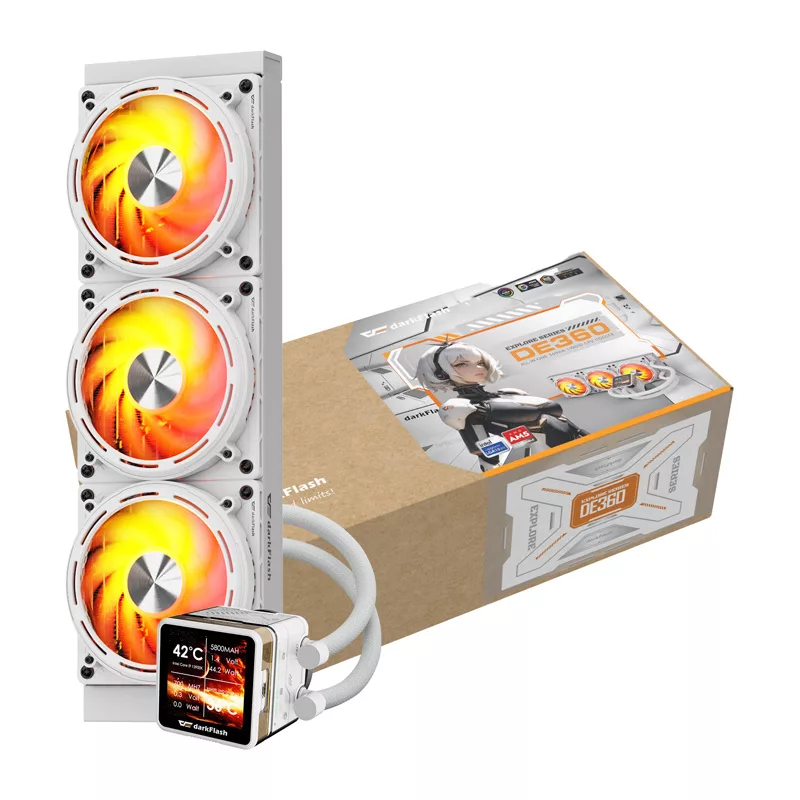 Darkflash DE360 CPU-waterkoeling, wit